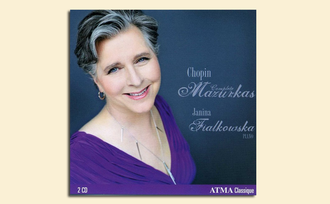 Lire la suite à propos de l’article <!--:fr-->Nouvel album : Chopin : mazurkas (intégrale) – Janina Fialkowska<!--:-->