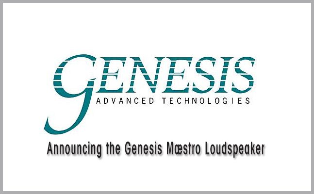 Lire la suite à propos de l’article Announcing the Genesis Mæstro Loudspeaker