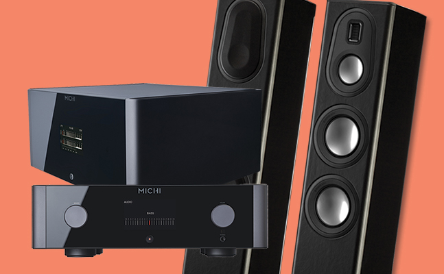Lire la suite à propos de l’article Préamp MICHI P5, ampli S5 de Rotel, enceintes Platinum 200 de Monitor Audio